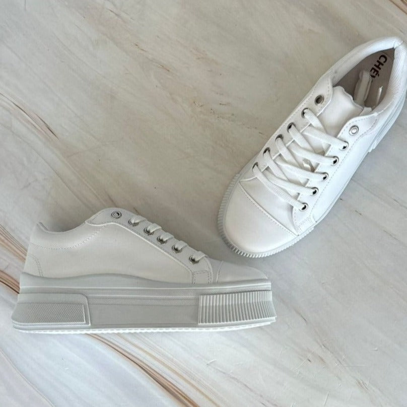 Flatform best sale tenis branco